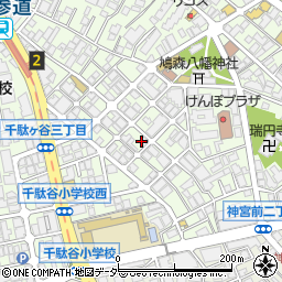 セブンイレブン渋谷千駄ヶ谷３丁目店周辺の地図