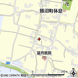 山梨県甲州市勝沼町休息1179周辺の地図