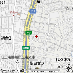 東京都渋谷区代々木5丁目20周辺の地図