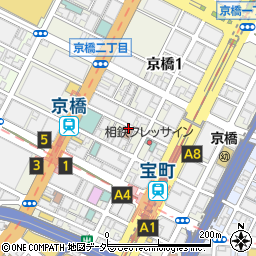 東京都中央区京橋2丁目周辺の地図