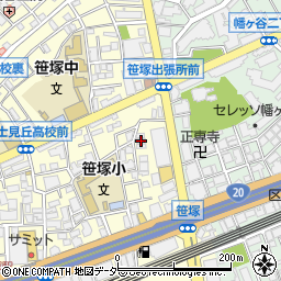 ベルテ笹塚周辺の地図