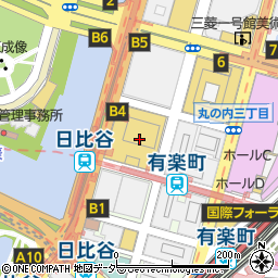 宮崎ステーキハウス霧峰 日比谷帝劇店周辺の地図