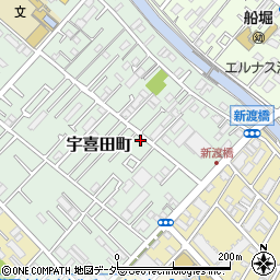 東京都江戸川区宇喜田町1376周辺の地図