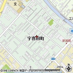 東京都江戸川区宇喜田町周辺の地図
