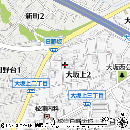 東京都日野市大坂上2丁目16-3周辺の地図