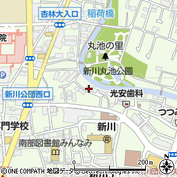東京都三鷹市新川5丁目5周辺の地図