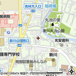 東京都三鷹市新川5丁目5-7周辺の地図