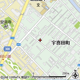 東京都江戸川区宇喜田町1336周辺の地図