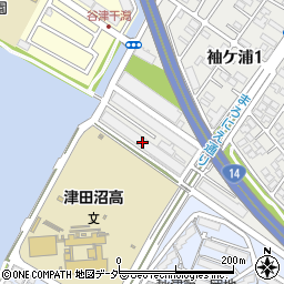 マープル津田沼スカイハイツＢ棟周辺の地図