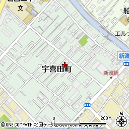東京都江戸川区宇喜田町1372周辺の地図