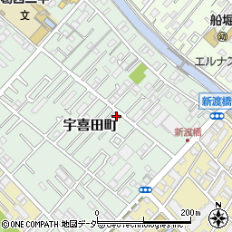東京都江戸川区宇喜田町1375周辺の地図