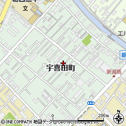 東京都江戸川区宇喜田町1369周辺の地図