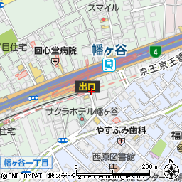 京王電鉄株式会社　幡ケ谷駅周辺の地図