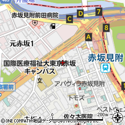 焼肉 ケナリ 赤坂店周辺の地図