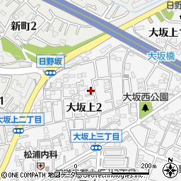 東京都日野市大坂上2丁目19-1周辺の地図