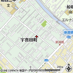 東京都江戸川区宇喜田町1370周辺の地図