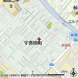 東京都江戸川区宇喜田町1371周辺の地図
