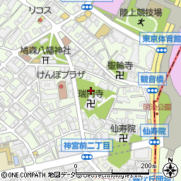 東京都渋谷区千駄ケ谷2丁目周辺の地図