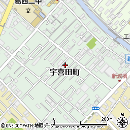 東京都江戸川区宇喜田町1367周辺の地図