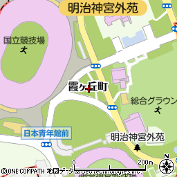 東京都新宿区霞ヶ丘町8周辺の地図