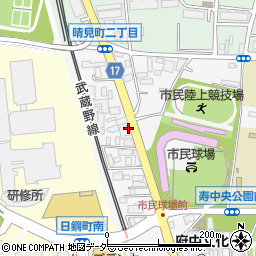東京都府中市寿町3丁目周辺の地図