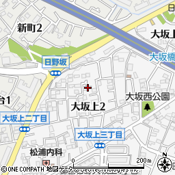 東京都日野市大坂上2丁目19-5周辺の地図