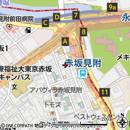 マツモトキヨシ赤坂見附店周辺の地図
