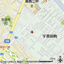 東京都江戸川区宇喜田町1339周辺の地図