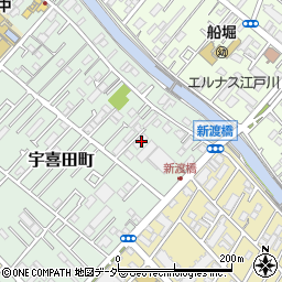 東京都江戸川区宇喜田町1415周辺の地図