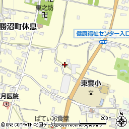 山梨県甲州市勝沼町休息1630周辺の地図