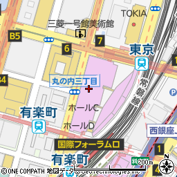 東京国際フォーラム　ホールＢ７周辺の地図
