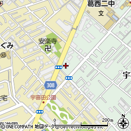 東京都江戸川区宇喜田町1231周辺の地図