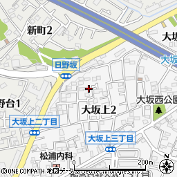 東京都日野市大坂上2丁目16-33周辺の地図