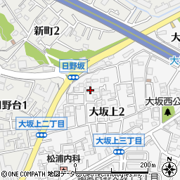 東京都日野市大坂上2丁目16-5周辺の地図