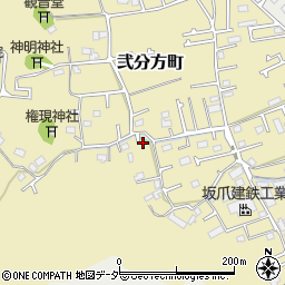 東京都八王子市弐分方町243周辺の地図