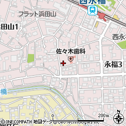 東京都杉並区永福3丁目29-5周辺の地図