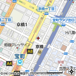 東京都中央区京橋1丁目15周辺の地図