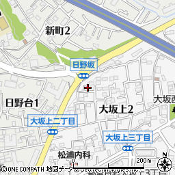 東京都日野市大坂上2丁目16-11周辺の地図