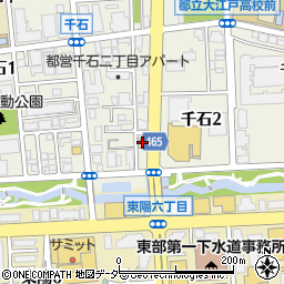 ガスト江東千石店周辺の地図