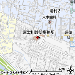 国土交通省関東地方整備局富士川砂防工事事務所　調査課周辺の地図