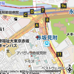 てんや赤坂見附店周辺の地図