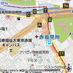 マクドナルド赤坂見附店周辺の地図