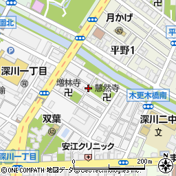 東京都江東区深川2丁目周辺の地図
