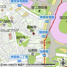 東京都渋谷区千駄ケ谷1丁目12周辺の地図