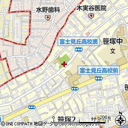 笹塚公園トイレ周辺の地図