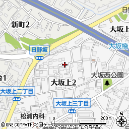 東京都日野市大坂上2丁目19-6周辺の地図