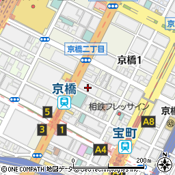 みずほ銀行京橋支店 ＡＴＭ周辺の地図