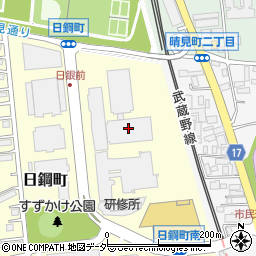 日本銀行　府中分館周辺の地図