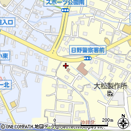 東京都日野市日野584周辺の地図