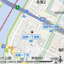 東京都江東区佐賀1丁目周辺の地図